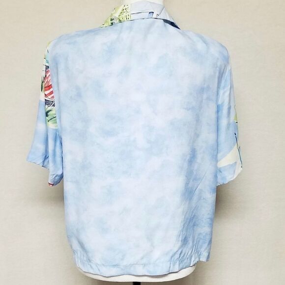 VINTAGE 80s SeaSuns Hawaiian Seaside Cropped Top - Picture 6 of 8